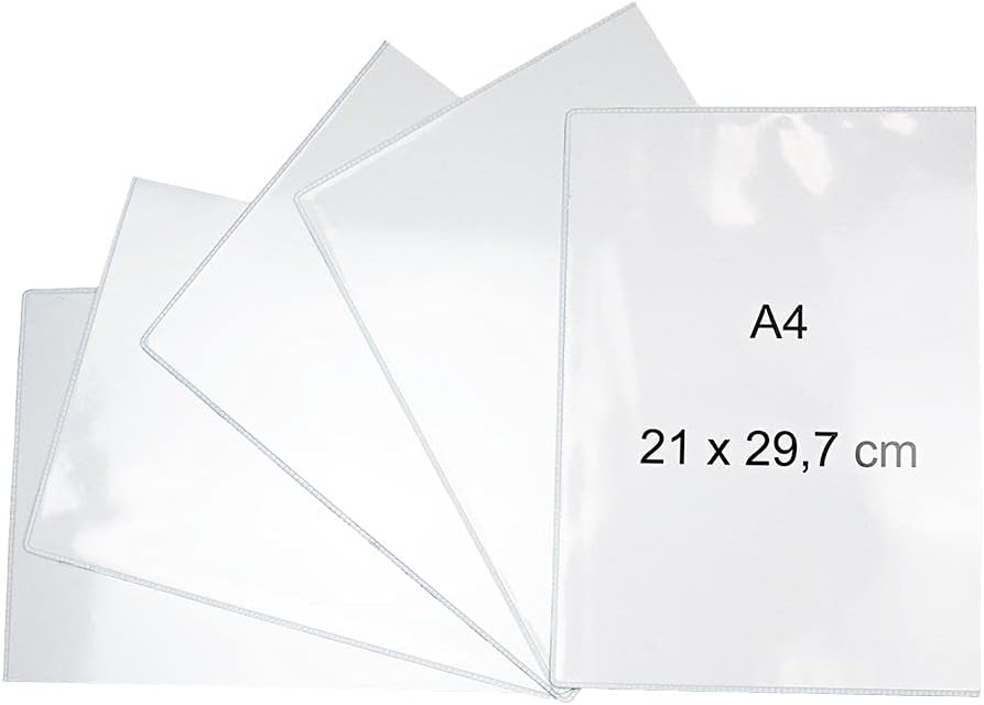 5 Stück magnetische Klarsichthüllen A4 21 x 29,7 cm Format A4 210*297mm, Format A4 210*297mm