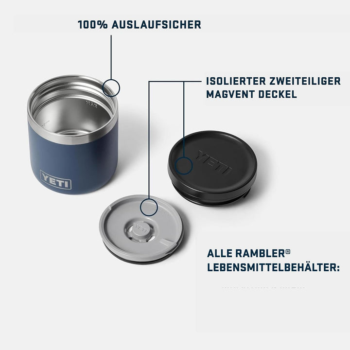 YETI Rambler Isolierter Essensbehälte, Black, 8 oz (237 ml) Schwarz 8oz (237ml), Schwarz 8oz (237ml)