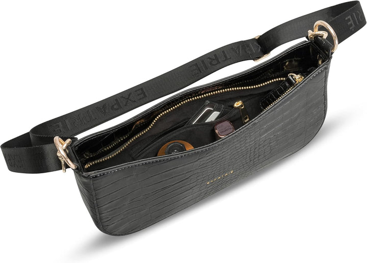 Expatrié Umhängetasche Damen Klein - Féline - Kleine Tasche - Elegante Schultertasche aus veganem Ku