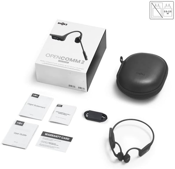 SHOKZ OpenComm2 Open-Ear-Design Dual Bluetooth Headset mit Knochenschalltechnologie