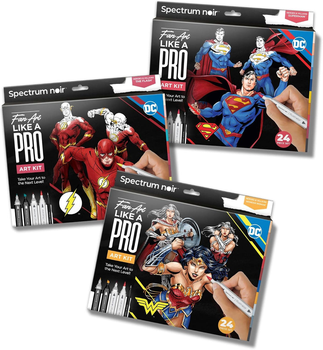 Spectrum Noir Pro Fan Art Set – 24-teilig – The Flash, Flash