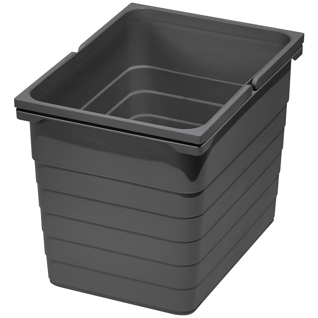 eins2vier Abfallsammler Höhe: 310 mm Volumen 17 Liter 230 x 306 mm dunkelgrau 5060 Mülleimer Abfalle