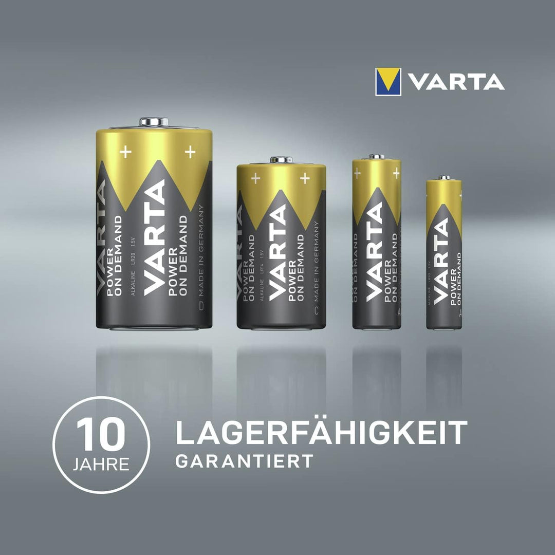 VARTA Batterien C Baby, 12 Stück, Power on Demand, Alkaline, Vorratspack, smart, flexibel, leistungs