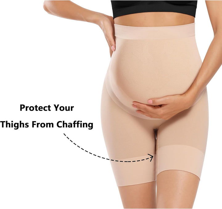 "Baby Bump" Premium Umstandsformbekleidung, hohe Taille, Mitte des Oberschenkels, Schwangerschaftsun