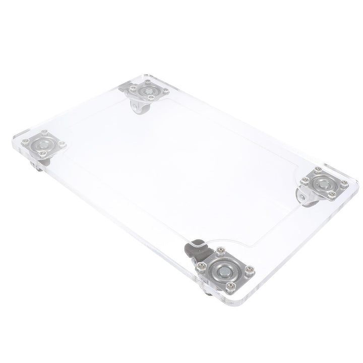 Cabilock Pflanzenroller Blumentopf Gefässroller Pflanzentopf Rollen: Eckig Acryl Transparent Möbelro