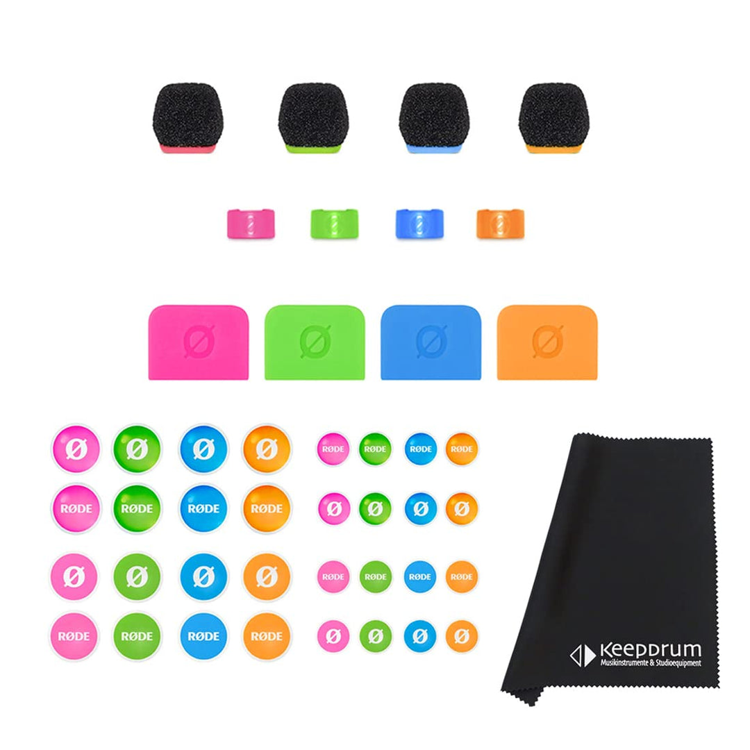 Rode Colors 3 Identifikations-Set + keepdrum Mikrofasertuch