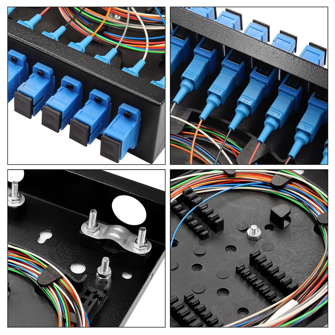8 Port Fiber Optical Terminal Junction Box, kompakte Grösse kein Grat Pigtail Termination Box SC Opt