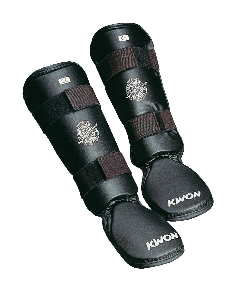 KWON Schienbein/Spannschutz Kombi L Schwarz, L Schwarz
