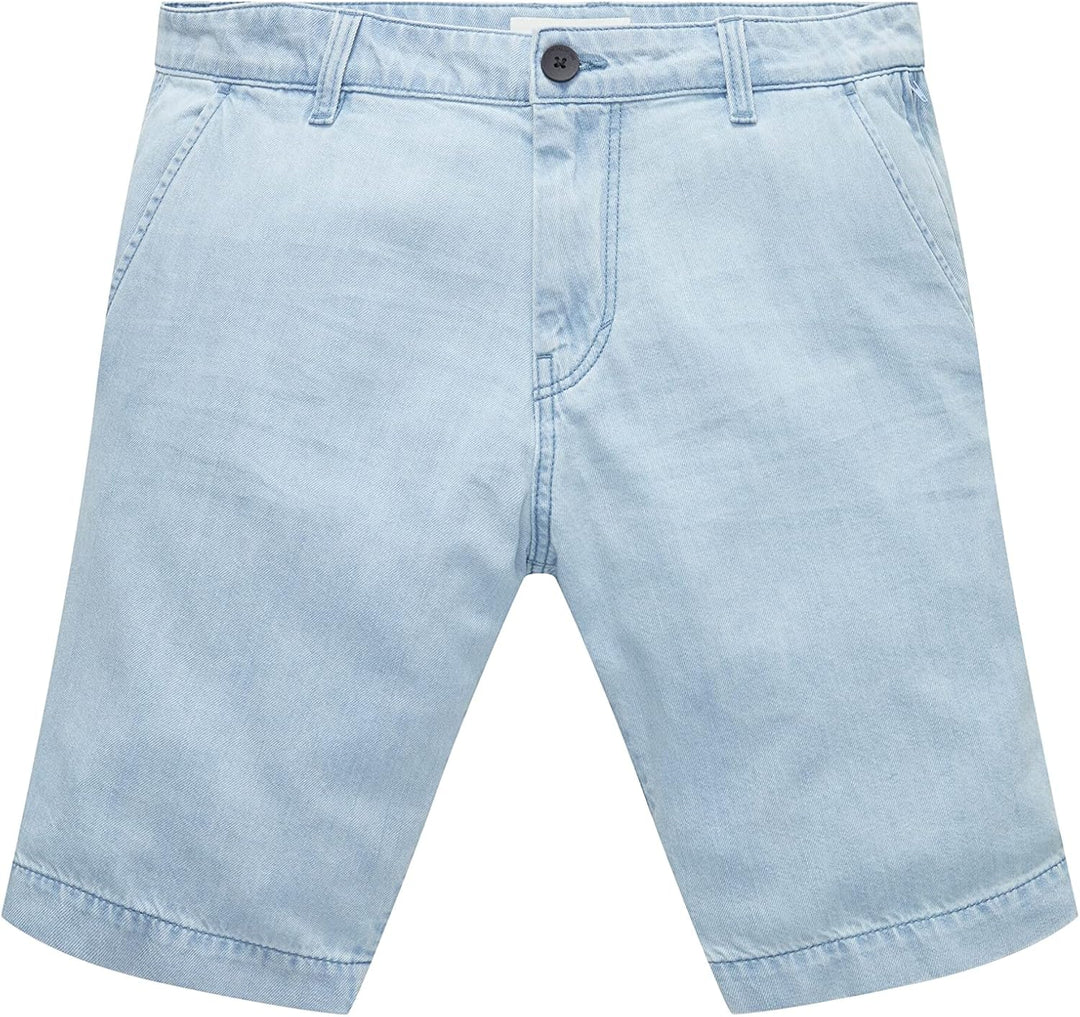 TOM TAILOR Herren Bermuda Shorts 28 10112 - Clean Light Stone Blue Denim, 28 10112 - Clean Light Sto