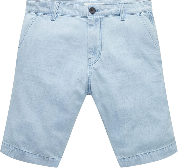 TOM TAILOR Herren Bermuda Shorts 28 10112 - Clean Light Stone Blue Denim, 28 10112 - Clean Light Sto
