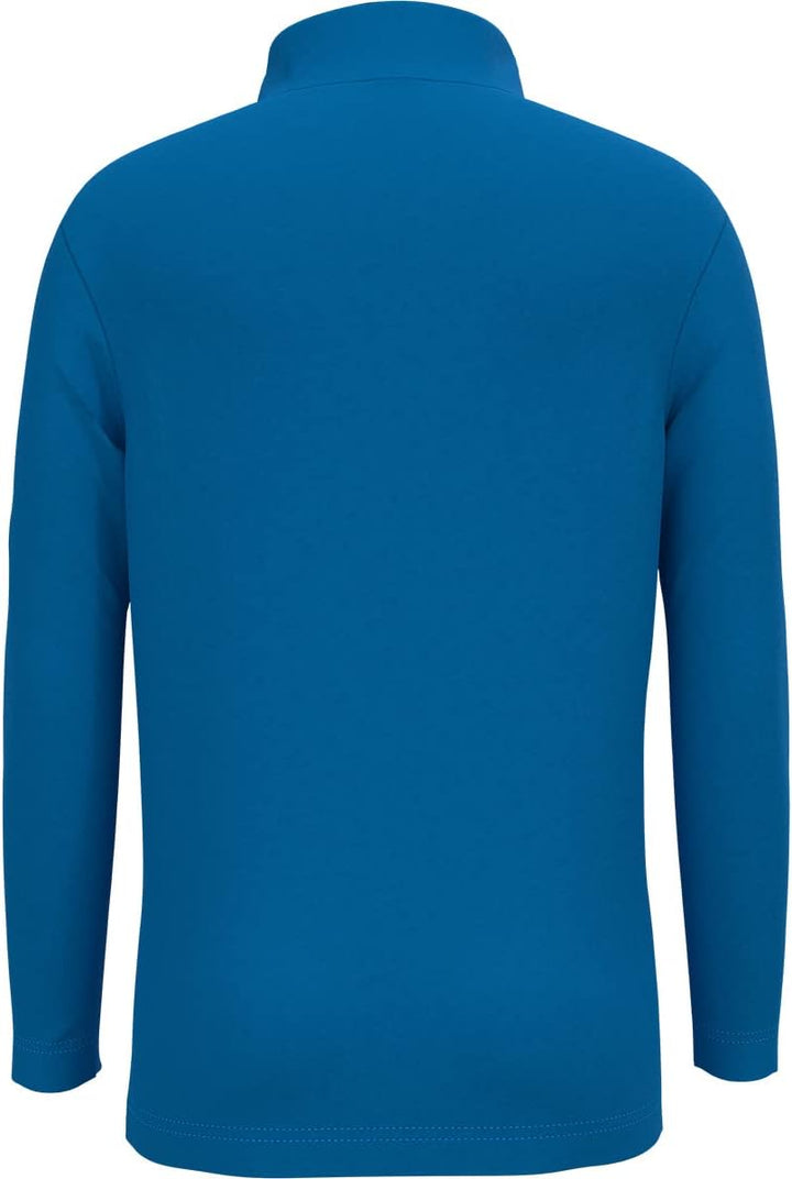 Odlo Kids Langarm Shirt mit halben Reissverschluss Berra 104 Indigo Bunting, 104 Indigo Bunting