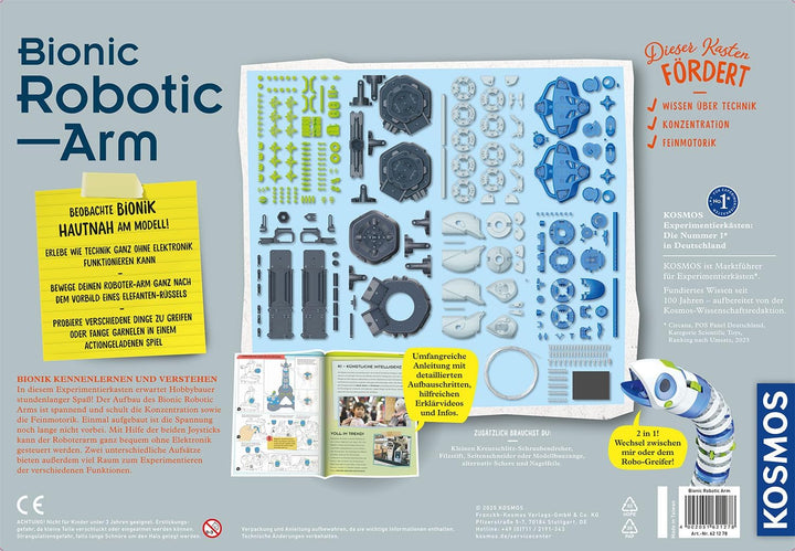 KOSMOS 621279 Bionic Robotic Arm, der Innovative Flex-Greifarm, Bausatz für Bionic Roboter, Einführu