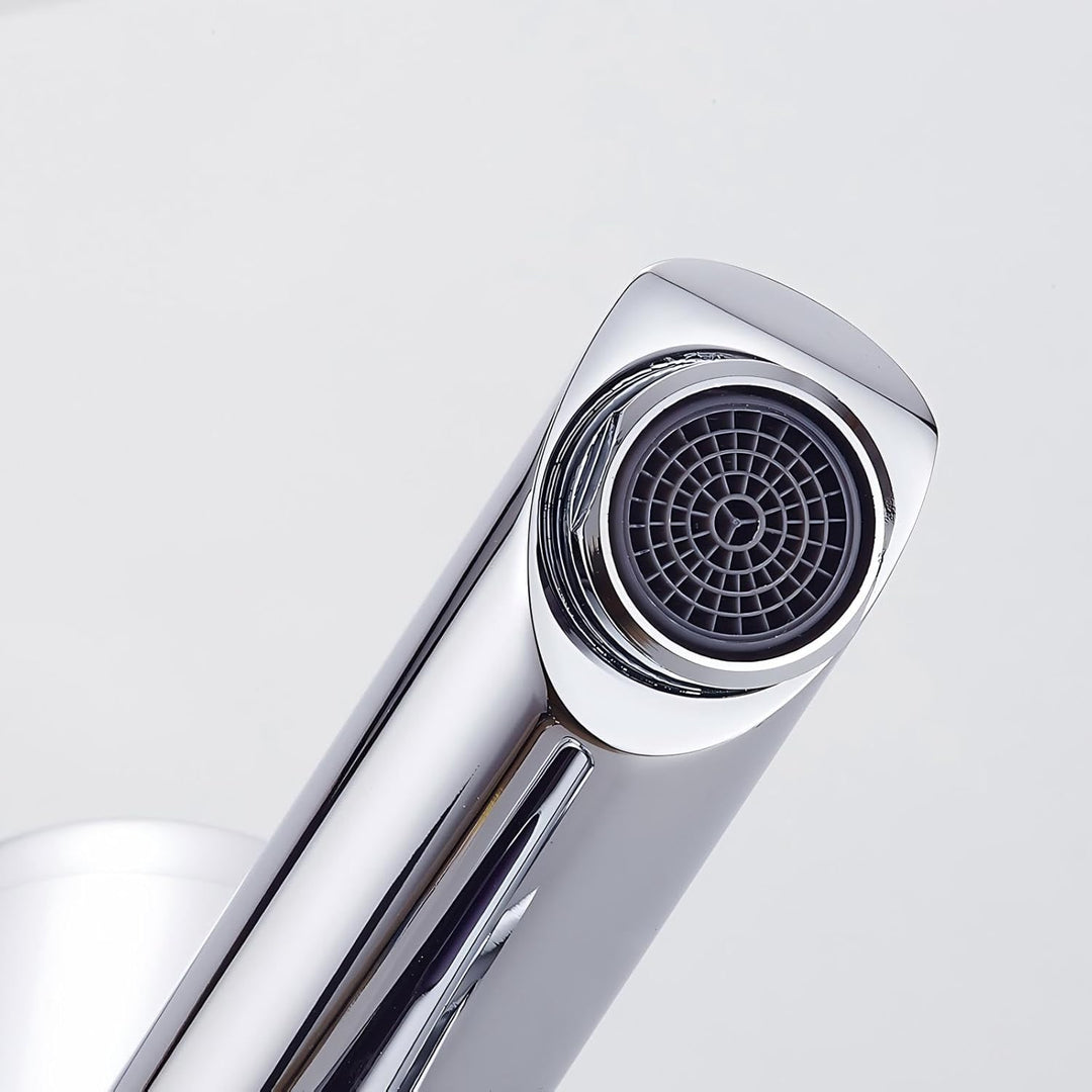 Auralum Automatischer Sensor Wasserhahn Infrarot badarmaturen waschtischarmatur Mischbatterie 18,2cm