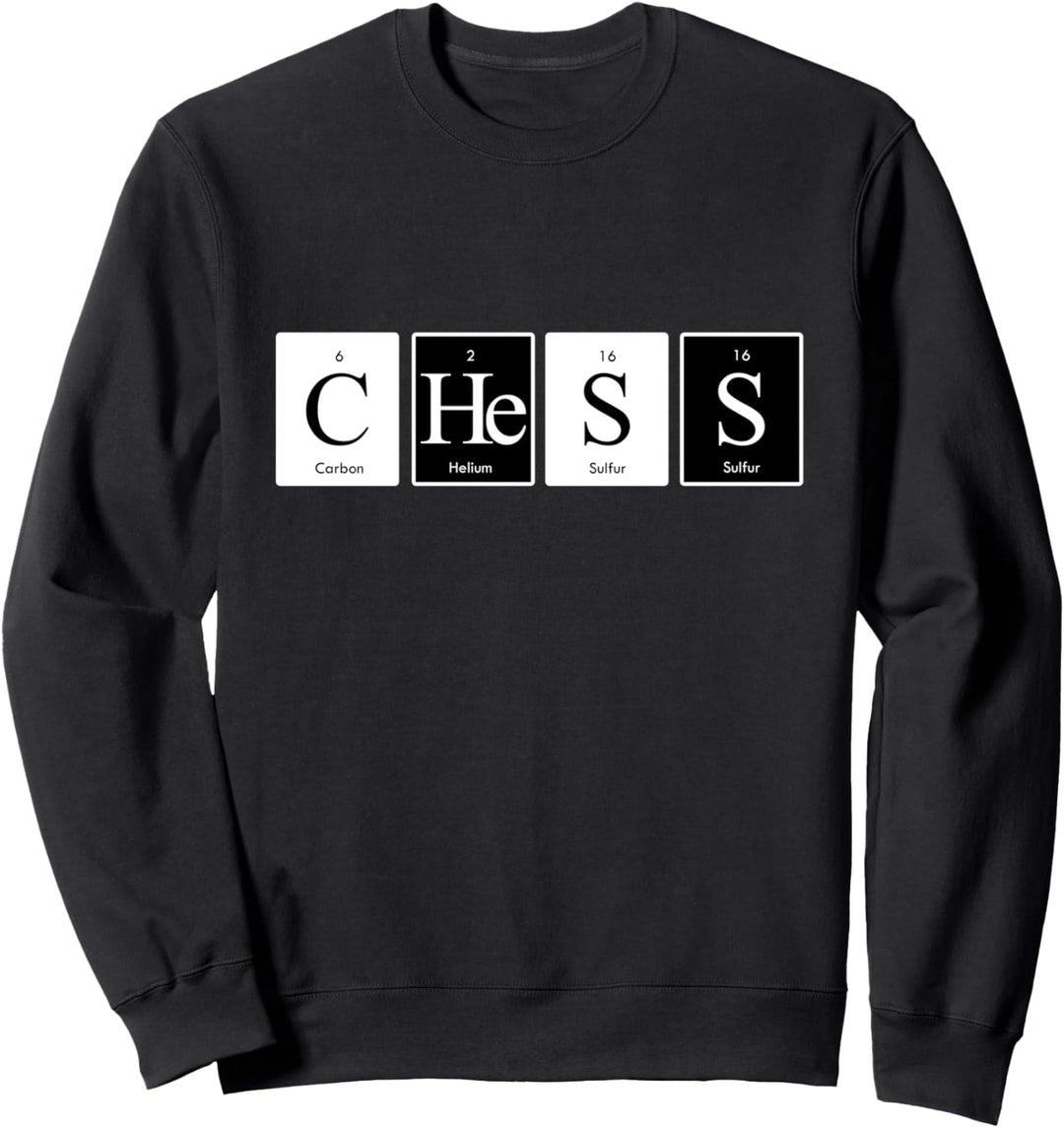 Schach Schachbrett Schachfiguren Schachspiel Grossmeister Sweatshirt