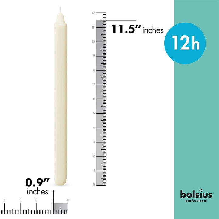 Bolsius Tafelkaars 290/22 ivoor - 50st