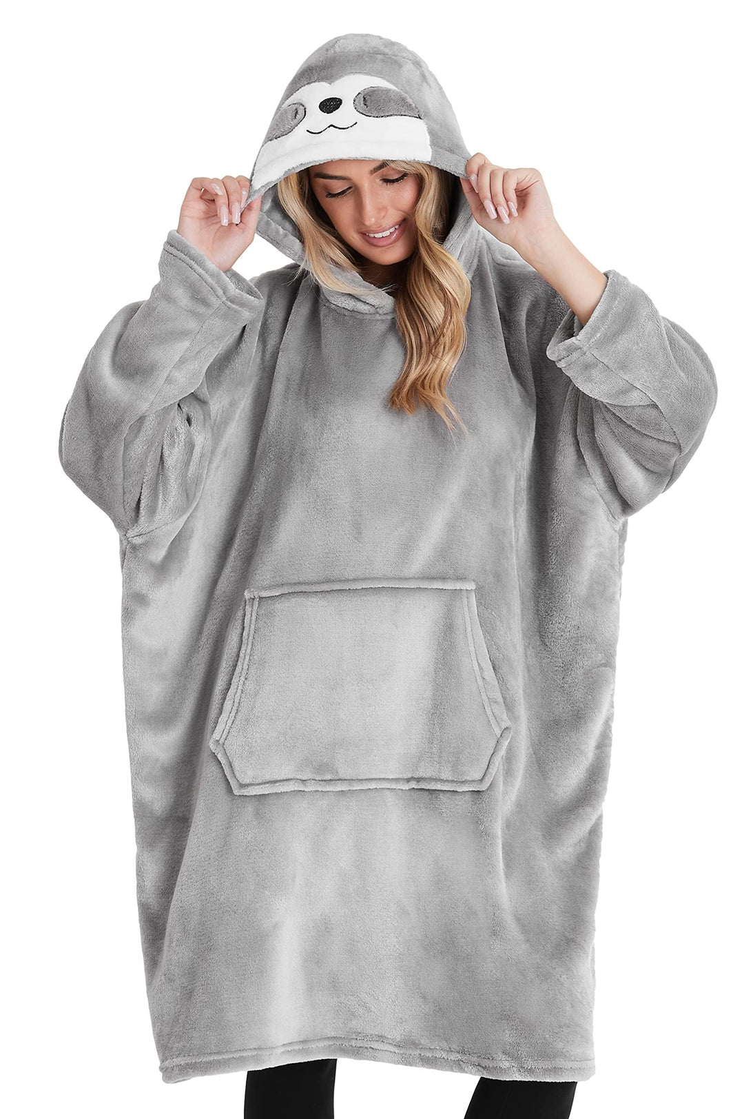 CityComfort Oversized Hoodie, Riesig Deckenpullover zum Faulenzen, Extra Bequem Hoodie Decke mit Ärm