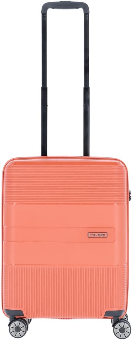 travelite 4-Rad Hartschalen Handgepäck Koffer klein mit TSA Schloss, Gepäck Serie WAAL: Stabiler Tro