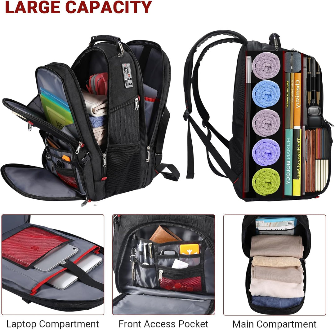 star cloud Rucksack Herren 17 Zoll Laptop Schulrucksack Teenager, Wasserdicht Arbeitsrucksack Reiser