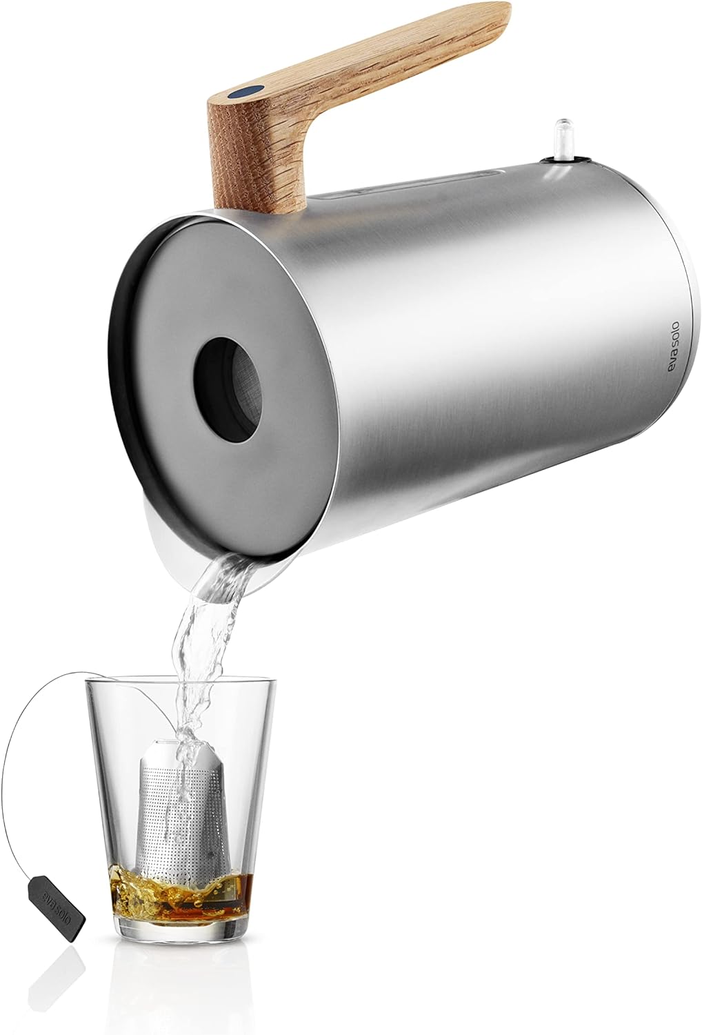 EVA SOLO | Wasserkocher 1,5l Nordic Kitchen | 100% tropffrei | 360 Grad drehbar | Pulverbesichtetem