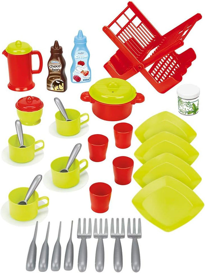 Ecoiffier 2619 - Geschirrset, 39-teilig