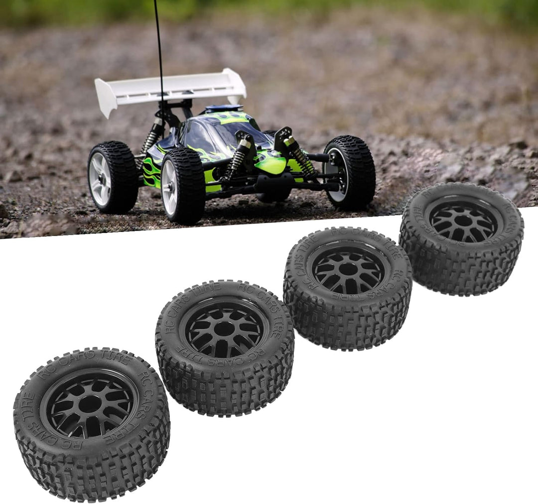 SUNGOOYUE RC Gummireifen, 4 Stück Universal Truck Wheel RC Ersatzteil für 1:14 1:16 1:18 Automodell