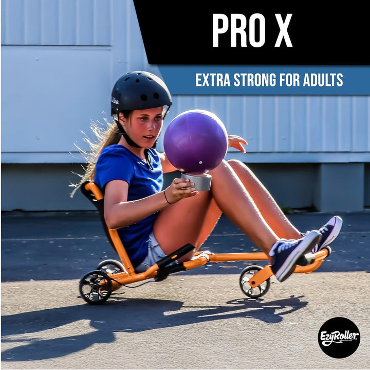 Ezyroller Pro X Fun Fahrzeug Dreirad für Jugendliche und Erwachsene ab 10 Jahre (orange), Orange