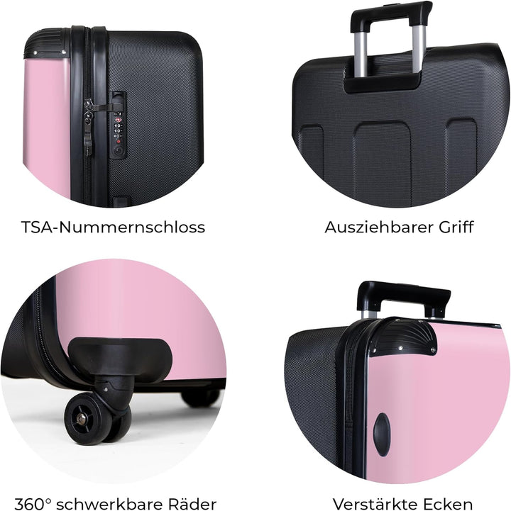 Koffer XL Gross 77x51.5x28 cm Reisekoffer mit Rollen Leicht Trolley grosser Hartschalenkoffer Rollko