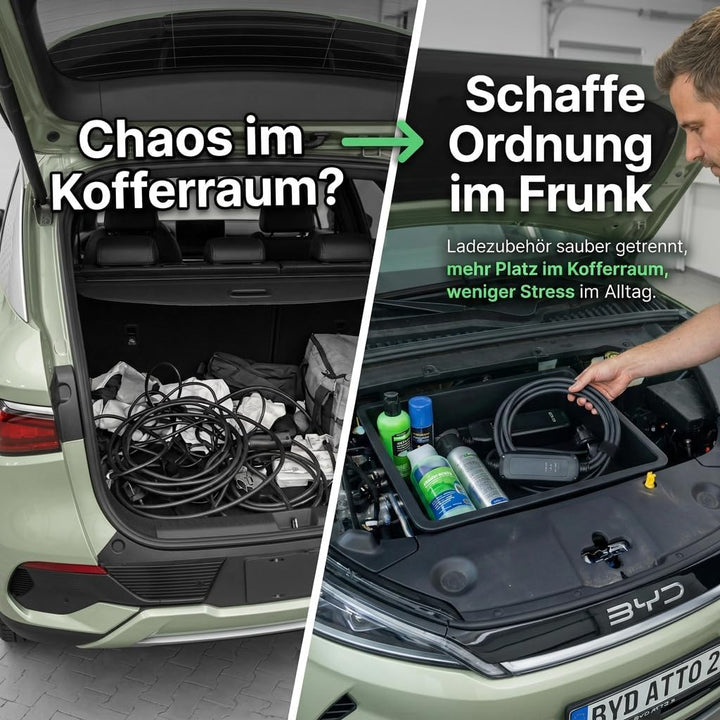 rati Frunk kompatibel für Frunk BYD ATTO 2 2024- | Erweiterter Front-Stauraum. Perfekt für Ladekabel