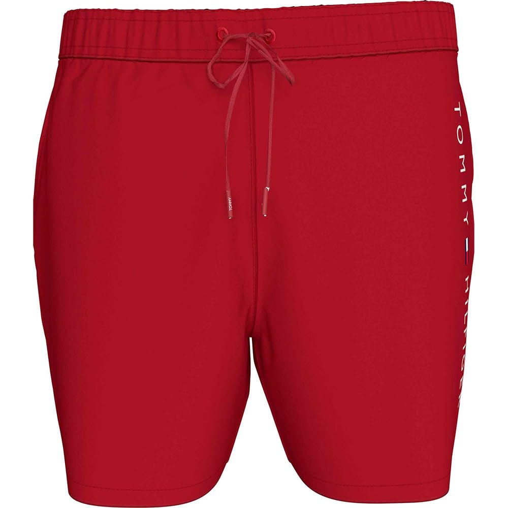 Tommy Hilfiger Bodeshorts Gummibund Tunnelzug Logo dunkelblau M Red (Medium Red), M Red (Medium Red)