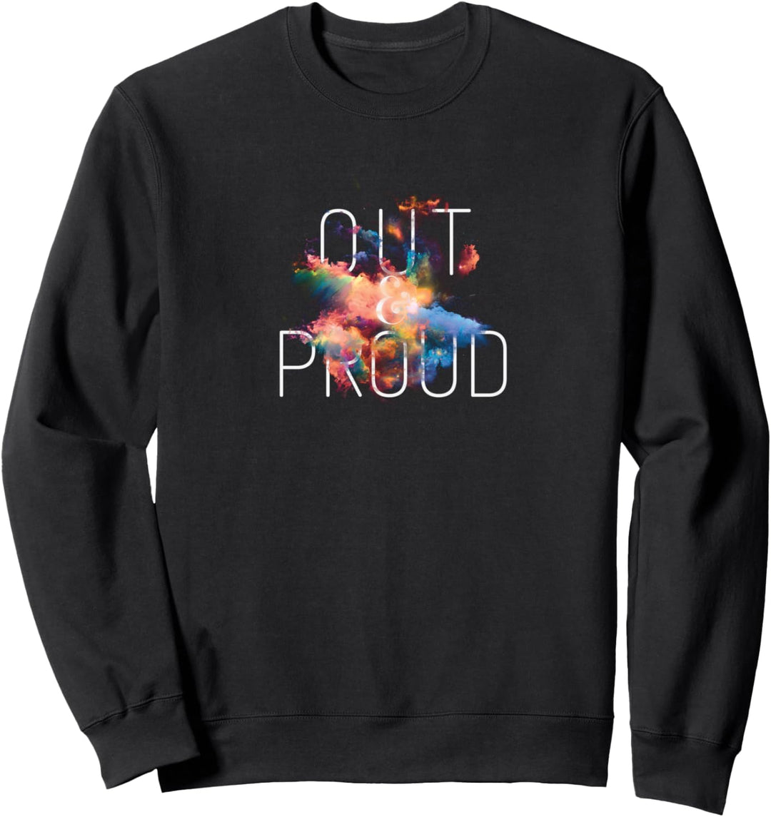Homosexuell Stolz Out und stolze LGBT Regenbogen Subtile Sto Sweatshirt