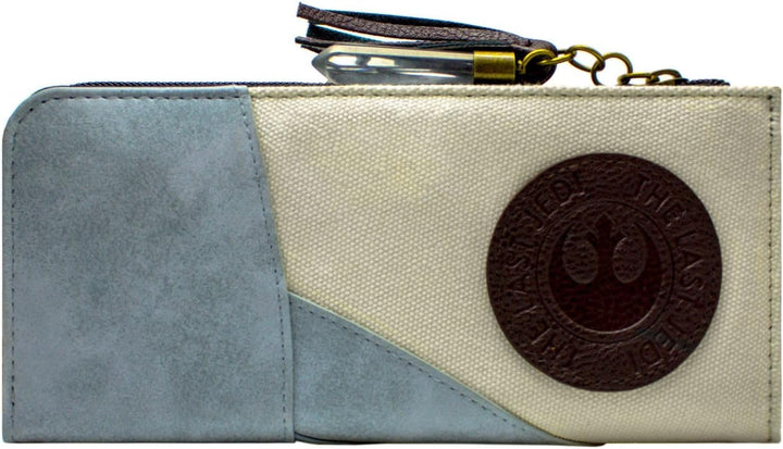 The Last Jedi Star Wars Rey's Outfit Rebel Emblem Portemonnaie Clutch Münzfach & Kartenhalter, Blau