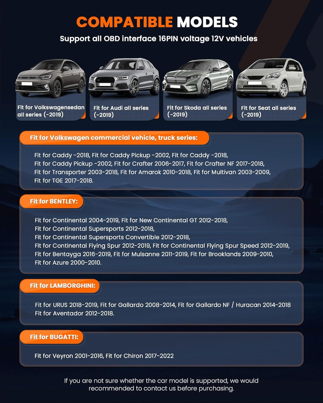 ANCEL (Upgraded Version) Ganzes System OBD2 Diagnosegerät für VAG Fahrzeuge, OBD Diagnose Scanner fü