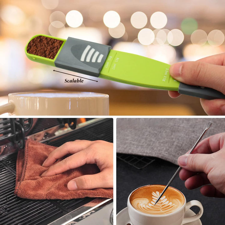 51mm Kaffee Tamper Set,27pcs Espresso Tamper Set,Kaffee-Tamper aus Edelstahl Enthält Espresso Kaffee