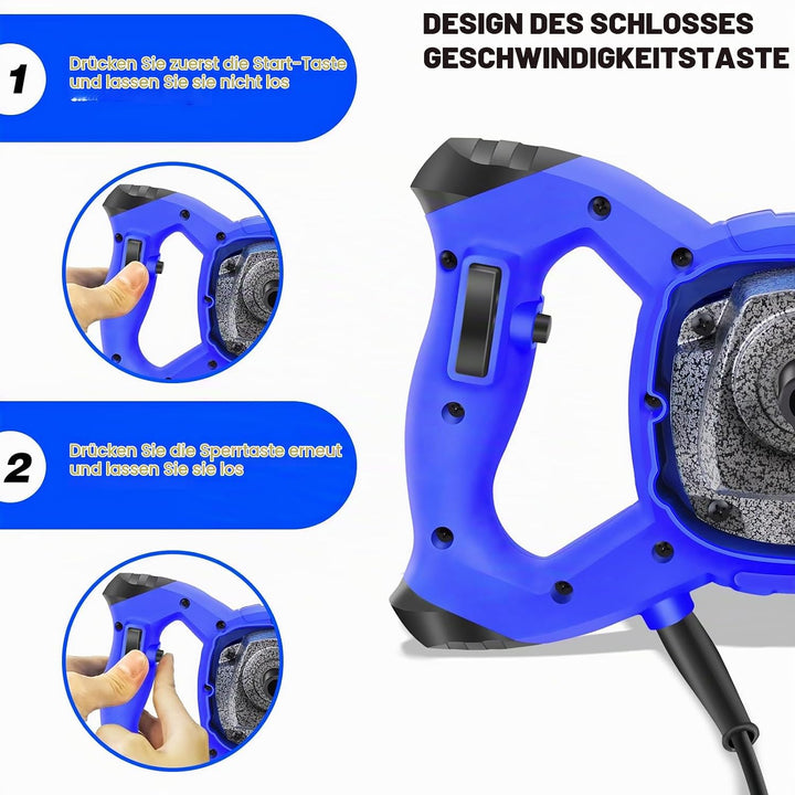 2600W Farb-Mörtelrührer Handheld Tragbarer Rührwerk 6 Geschwindigkeits Rührer Elektrisch Mischwerkze
