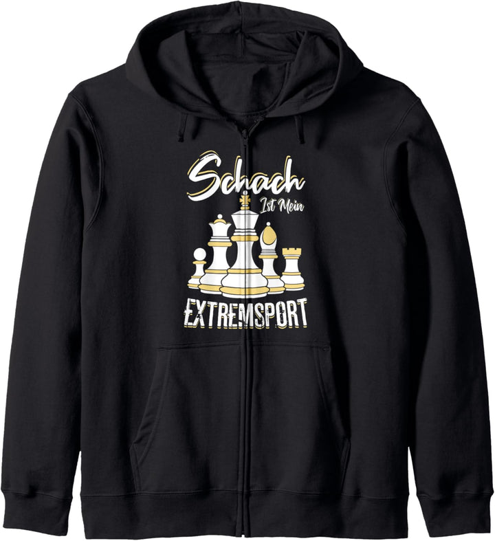 Schachspieler Denksport Schach Spielen Schachmotiv Schach Kapuzenjacke