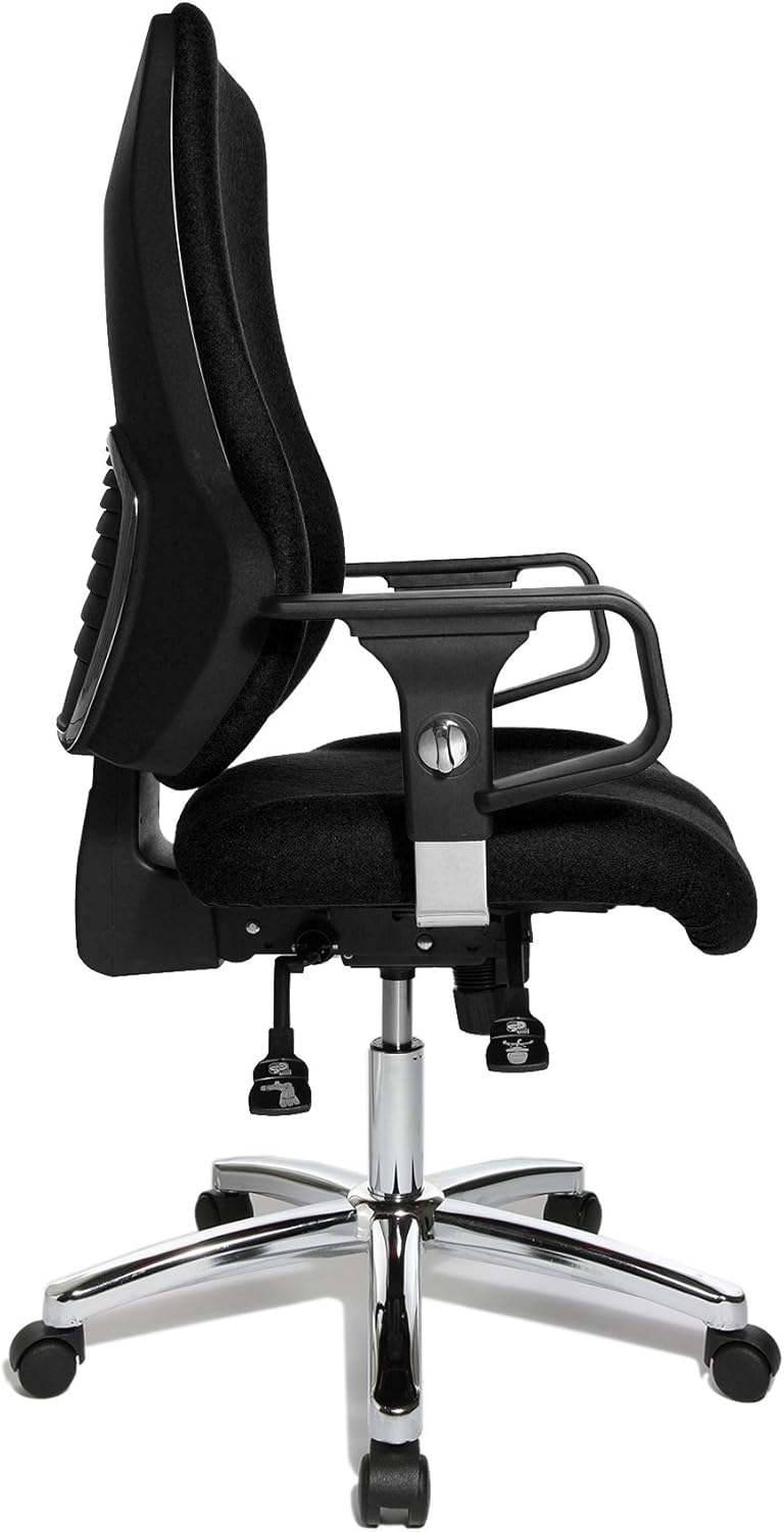 Topstar Sitness 55, Fitness-Drehstuhl, Bürostuhl, Schreibtischstuhl, inkl. höhenverstellbare Armlehn