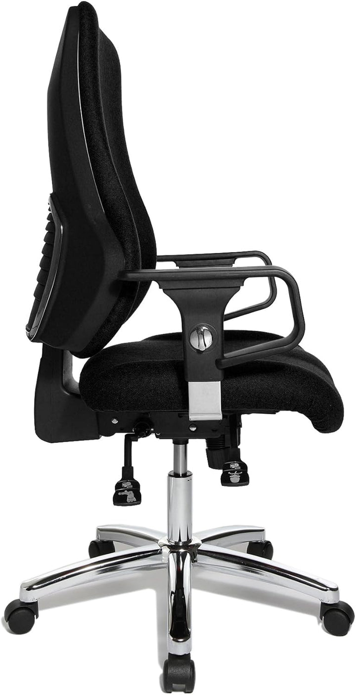 Topstar Sitness 55, Fitness-Drehstuhl, Bürostuhl, Schreibtischstuhl, inkl. höhenverstellbare Armlehn