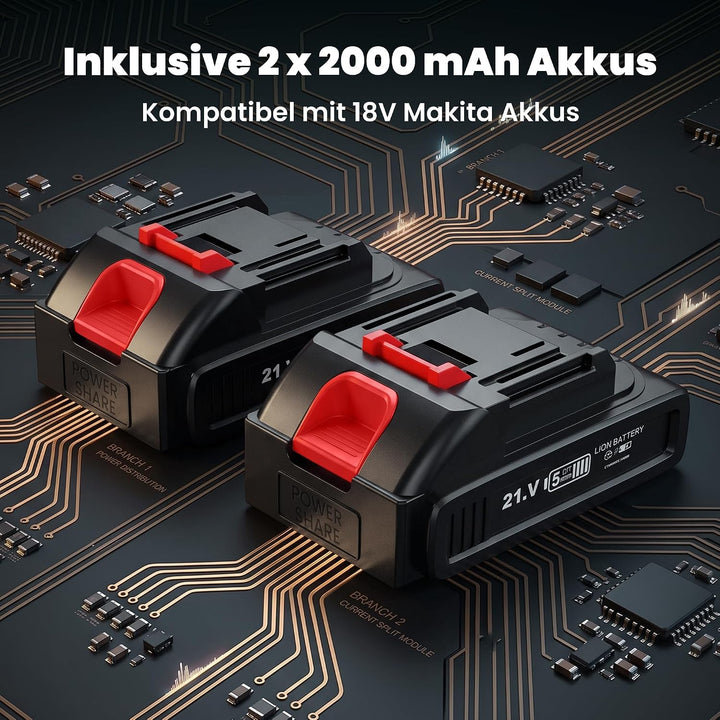 YEARTOP Fliesenrüttler Akku mit 225mm Saugheber Elektrisch 200KG Saugkraft | Kompatibel mit Makita 1