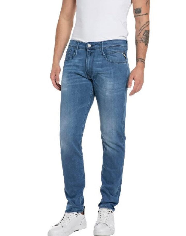 Replay Herren Jeans 29W / 32L Medium Blue 009-3, 29W / 32L Medium Blue 009-3