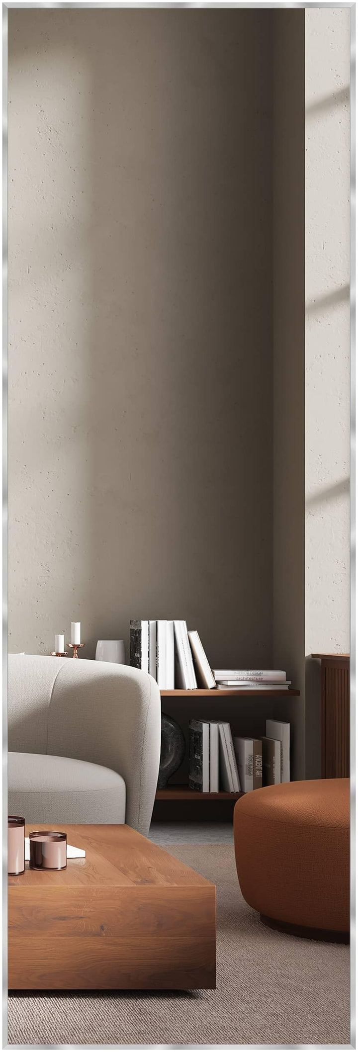 nielsen HOME Wandspiegel Alpha, Silber, Aluminium, ca. 50x150 cm Silber 50 x 150 cm, Silber 50 x 150