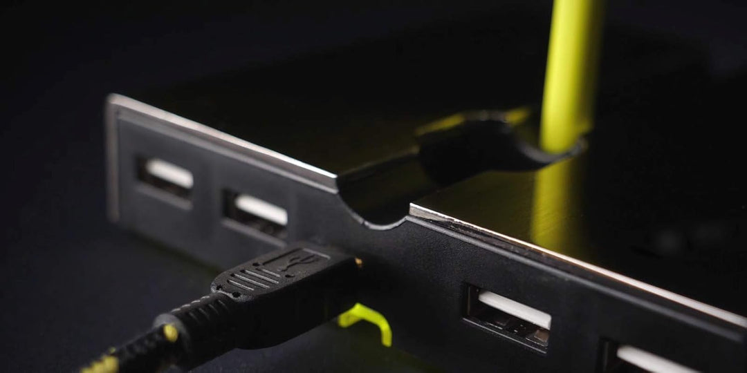 Xtrfy B1 Maus Bungee mit LED und USB-Hub - Silber Xtrfy Yellow, Xtrfy Yellow