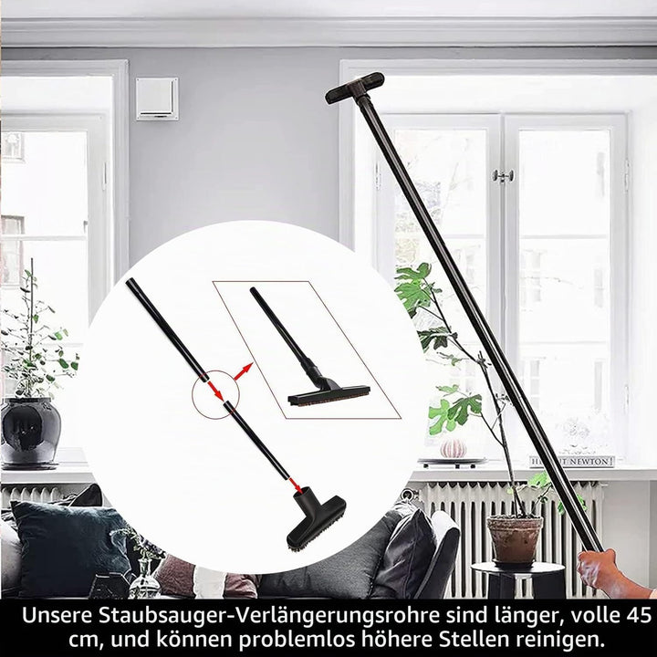 13 Pcs Staubsauger Düsen Set StaubsaugerAufsätze Nass Trocken Kunststoff Adapter 32-35 mm Staubsauge