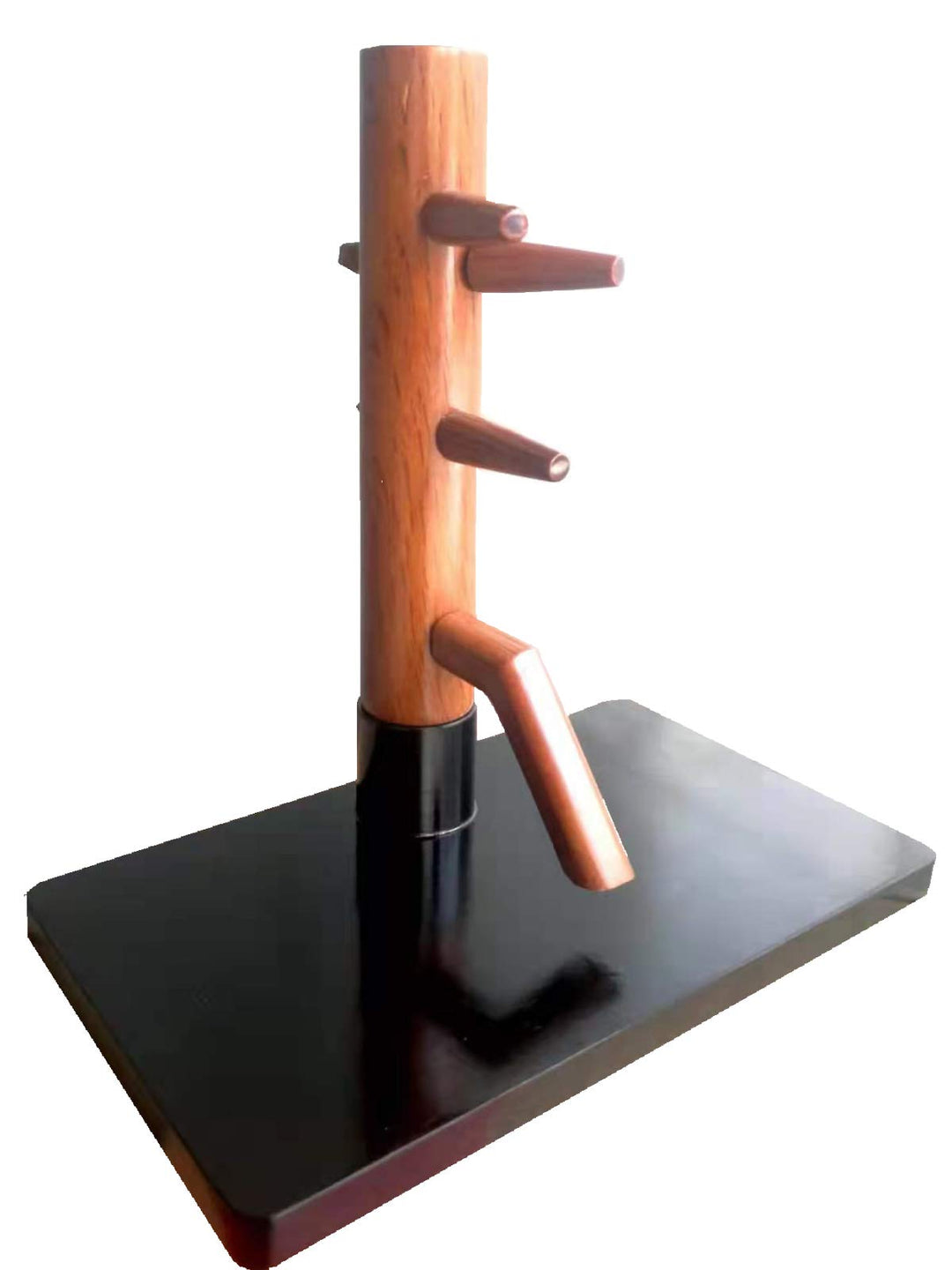 TAO Mini Holzpuppe Dekoration Wing Chun Kung Fu Sammelbar Holz Hellbraun (Dunkel) Schwarz mit Rotbra