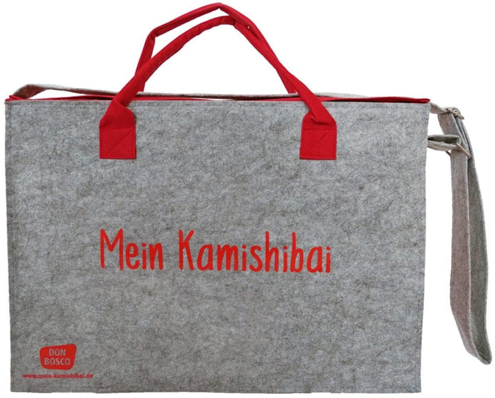 Umhängetasche "Mein Kamishibai". Modell 2019, Grau (Zubehör für das Erzähltheater Kamishibai): Model