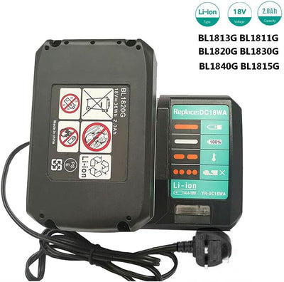 FengBP® BL1820G BL1813G BL1815G BL1811G Li-Ion Batterie 18V 2000mAh 36Wh Ersatzakku für Makita DF457