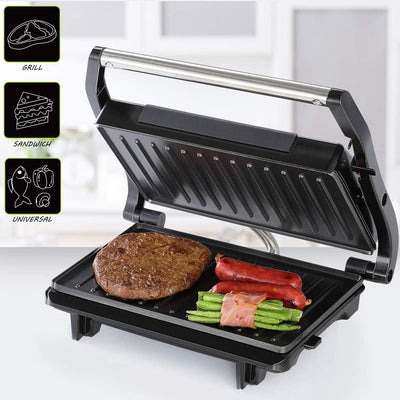 MONZANA® Kontaktgrill Antihaftbeschichtung Cool-Touch Sicherheitsverschluss Küche Tischgrill Sandwic