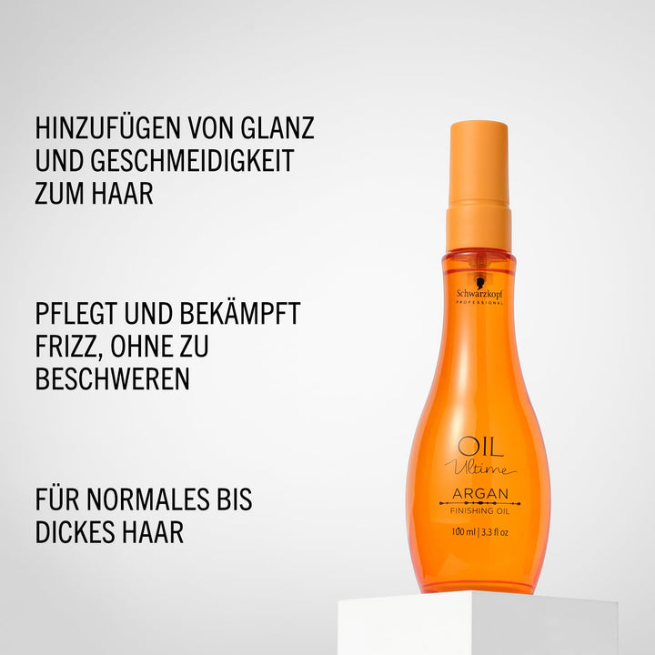 Schwarzkopf Oil Ultime Argan Finishing Oil 100ml Unparfümiert 100 ml (1er Pack), Unparfümiert 100 ml