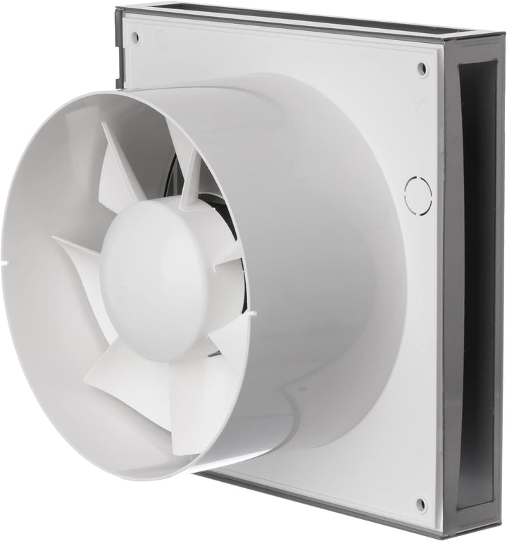 Ø 150mm Edelstahl Badlüfter - Ventilator/Lüfter für Effiziente Belüftung im Bad Kuche WC, Ø 150mm Ed