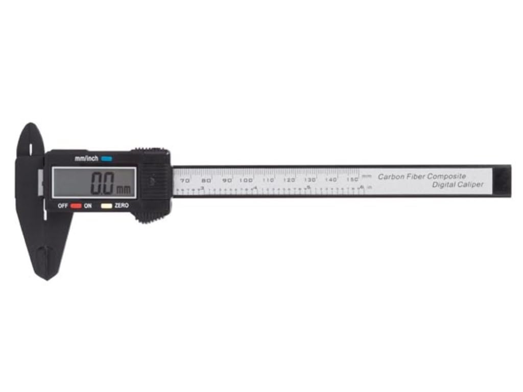 Toolland Praktischer Digitaler Messschieber mit grossem LCD-Display, Kunststoff, 150 mm