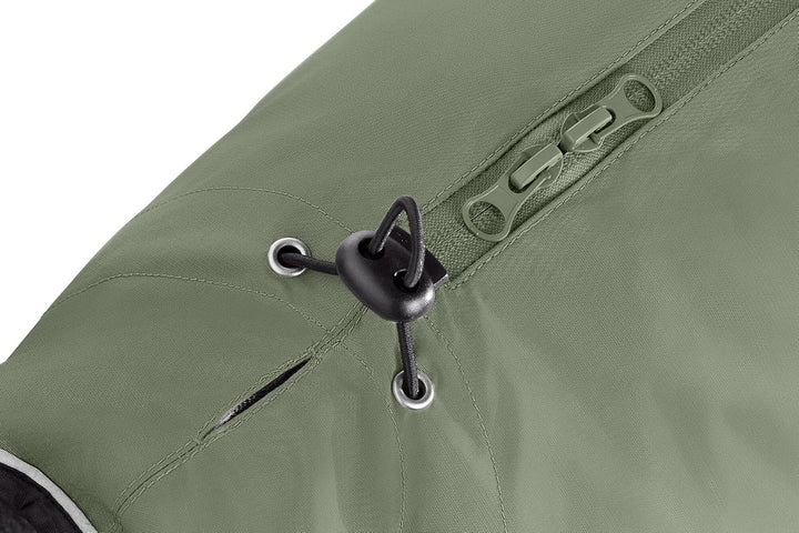 Hunter Hundemantel Uppsala, Farbe: Khaki, 2in1 Design mit herausknüpfbarem Innenfutter, wasserabweis